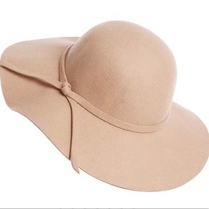 EUC wide brimmed felt hat, beige, OS